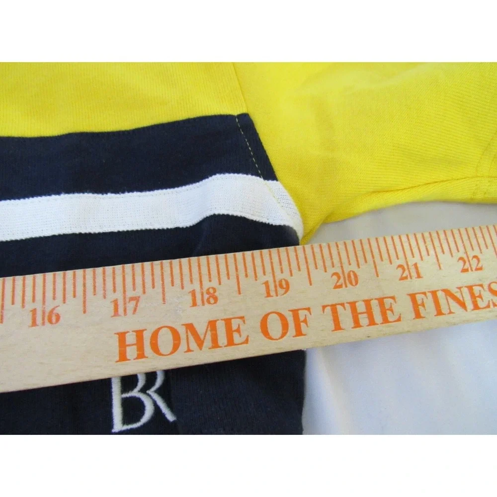 Banana Republic Monogram Yellow Polo Collar Shirt Size‎ S